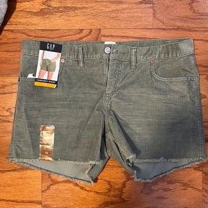 NWT Olive Green Corduroy Shorts - Gap